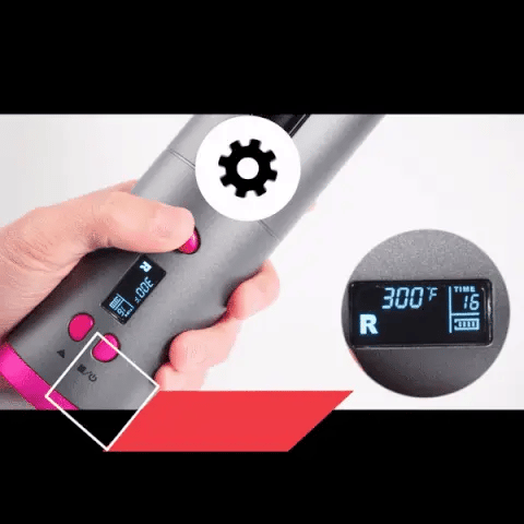 wavylook wireless curler has fully customizable settings such as temperature, timing, directions